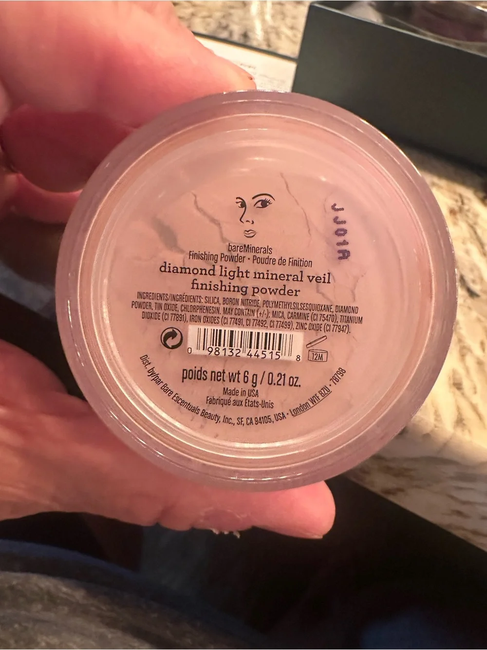 bareMinerals Makeup Set in Black and Gold with Pink Lip Gloss